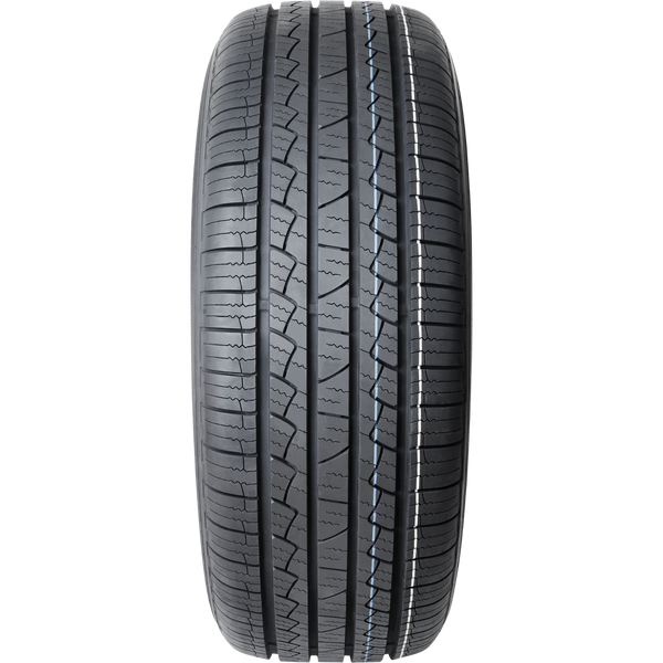 Anchee AC828 Highway Terrain Tyre close-up showcasing high-density zigzag tread for increased lateral rigidity and improved road contact