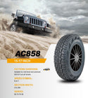 Anchee AC858 All Terrain Tyre performing on rugged terrain with a Jeep, highlighting grip, durability, and traction in extreme conditions